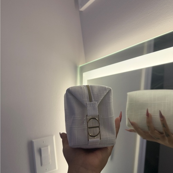 Dior White Trousse Pouch Box with Black Logo - Picture 3 of 4